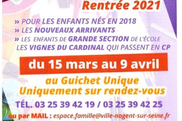 Inscriptions Scolaires 2021